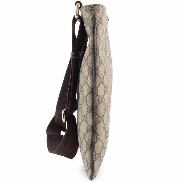 Gucci GG Supreme Shoulder Bag 201446 Beige Crossbody with A4 Storage - Picture 5 of 16